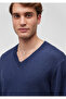 Cashmere Blended Navy Blue Sweater Slim Fit / Slim Fit 0710188 -70497 - 5