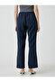 Wide Leg Trousers with Pockets and Tied Waist - 4