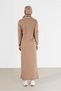 POLO Collar Ribbed Knitwear Dress 42122 - 3