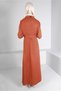 BELTED BUTTON DETAILED DRESS 43383 - 3