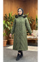 Waist-tied inflatable jacket 115cm crinkle fabric