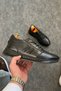 Black Greyybull Shoes Leather Men's Sports - 4