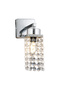 Peter Chrome Crystal Stone Hallway, Bedside, Living Room Living Room Sconce - 3