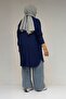 38111 Large Size Basic Combed Cotton Tunic - Indigo - 6