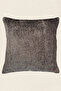 Brown Soft Textured Stuffed Throw Pillow -Lyra- - 2