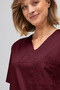 Burgundy Premium Scrubs Set - Nurse Doctor Uniform High-Quality Fabric - 5