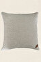 Beige Textured Stuffed Throw Pillow -Calla- - 3