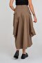 Women's Cargo Pocket Pack Lined Hidden Zipper Cotton Fabric Skirt Khaki Cotton - 6