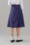 Women's Indigo Color Fuchsia Lined Zippered Pocket Parachute Skirt - 6