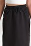 Women's Slit, Drawstring, Pocketed Cotton Woven Fabric Skirt - 6