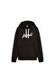 Womens ESS+ Script Hoodie Sweatshirt - Black - 6