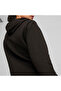 Womens ESS+ Script Hoodie Sweatshirt - Black - 3