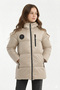 Girl's Fiber Hooded Windproof Puffer Winter Jacket - 4