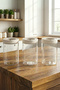 Lengo 3-Pack 1200 ml Sealed Vacuum Borosilicate Glass Food Storage Jar - 5