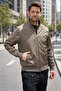 Men's Seasonal Jacket with Zipper Single Top Reu-9114 Camel - 2