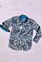 New Season Shawl Patterned Long Sleeve Children's Shirt - 5