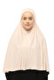 Ready Practical Scarf with Turban Veil Hijab with Hijab - Prayer Cover Souffle (5XL) - Powder - 2