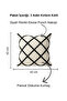 Buldan İşi Linear Patterned Punch Detailed Throw Pillow Cover 42X42 cm - 2