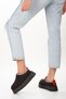 Women/Girls Mini Black Inside Plush Furry Suede Ankle Boots & Indoor Slippers Thick Sole - 5