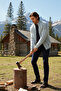 Men's Half Turtleneck Thick Zippered Cardigan - 3