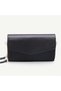 Uderra Women's Genuine Leather Black Floater Leather Wallet Shoulder Bag- S1Kz0335 Black Floater Leather Wallet - 4