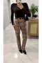 Dlvin Dersa Camel Patterned Mom Jeans - 2
