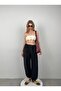 Lace-Up Rubber Detailed Women's Strapless Crop Bustier 24S50002 - 4