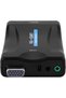 Vga to Scart Converter Scaler Box Pc Laptop Tv Transfer 3.5mm Audio Controlled |   Zr1123 - 5