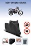Black Rear Bag Lock Incompatible Rks Rt250 Compatible Motorcycle Tarpaulin, 4 Seasons