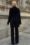 Shirt and Palazzo Pants Woven Bottom Top Set Black - 5