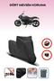 Black Bmw R Nine t Pure Motorcycle Tarpaulin Rear Bag Compatible
