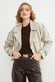 Double-Breasted Collar Trench Coat with Belt and Shoulder Detail - 2