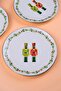 Tabak Evi Porcelain Gold Gilded Lead Soldier Cake Plate 20,50cm 2 Pcs - 2