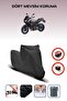 Black Yamaha Tracer 900 Gt Motorcycle Tarpaulin Rear Bag Compatible