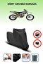 Black Rear Bag Lock Incompatible Husqvarna Fe 250 Compatible Motorcycle Tarpaulin, 4 Seasons