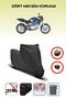 Black Rear Bag Lock Incompatible Honda Vtr 250 Compatible Motorcycle Tarpaulin, 4 Seasons