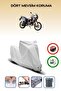 Grey Lock Compatible Honda Crf1000L Africa Twin Compatible Motorcycle Tarpaulin Waterproof