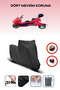 Black Rear Bag Lock Incompatible Bumoto/Jinling Forewer Gt 250 Compatible Motorcycle Tarpaulin, 4Seasons
