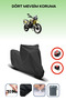 Black Rear Bag Lock Incompatible Arora Cr250 Compatible Motorcycle Tarpaulin, 4 Seasons