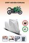 Grey Lock Compatible Kawasaki Z 1000 Sx Compatible Motorcycle Tarpaulin Waterproof