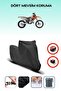 Black Rear Bag Lock Incompatible Ktm 300 Exc Tpi Compatible Motorcycle Tarpaulin, 4 Seasons