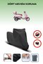 Black Rear Bag Lock Incompatible Yuki Bellini 50 Compatible Motorcycle Tarpaulin, 4 Seasons