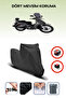 Black Rear Bag Lock Incompatible Kuba Cristal 50 Compatible Motorcycle Tarpaulin, 4 Seasons