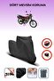 Black Rear Bag Lock Incompatible Mondial 125 Agk Compatible Motorcycle Tarpaulin, 4 Seasons
