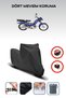 Black Rear Bag Lock Incompatible with Kanuni Zebra 90 Compatible Motorcycle Tarpaulin, 4 Seasons