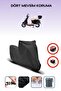 Black Rear Bag Lock Incompatible Falcon Cooper 50 Efi Compatible Motorcycle Tarpaulin, 4 Seasons