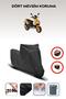 Black Rear Bag Lock Incompatible Keeway Focus 150 Compatible Motorcycle Tarpaulin, 4 Seasons
