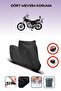 Black Rear Bag Lock Incompatible Mondial 150 Kt Compatible Motorcycle Tarpaulin, 4 Seasons