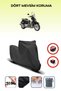 Black Rear Bag Lock Incompatible Aprilia Scarabeo 500 Compatible Motorcycle Tarpaulin, 4 Seasons
