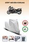 Grey Lock Compatible Bmw K 1600 Gt Compatible Motorcycle Tarpaulin Waterproof